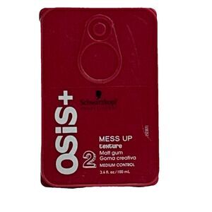 Schwarzkopf Osis+ Mess Up Texture Matt Gum Medium Control Hair Pomade Gel